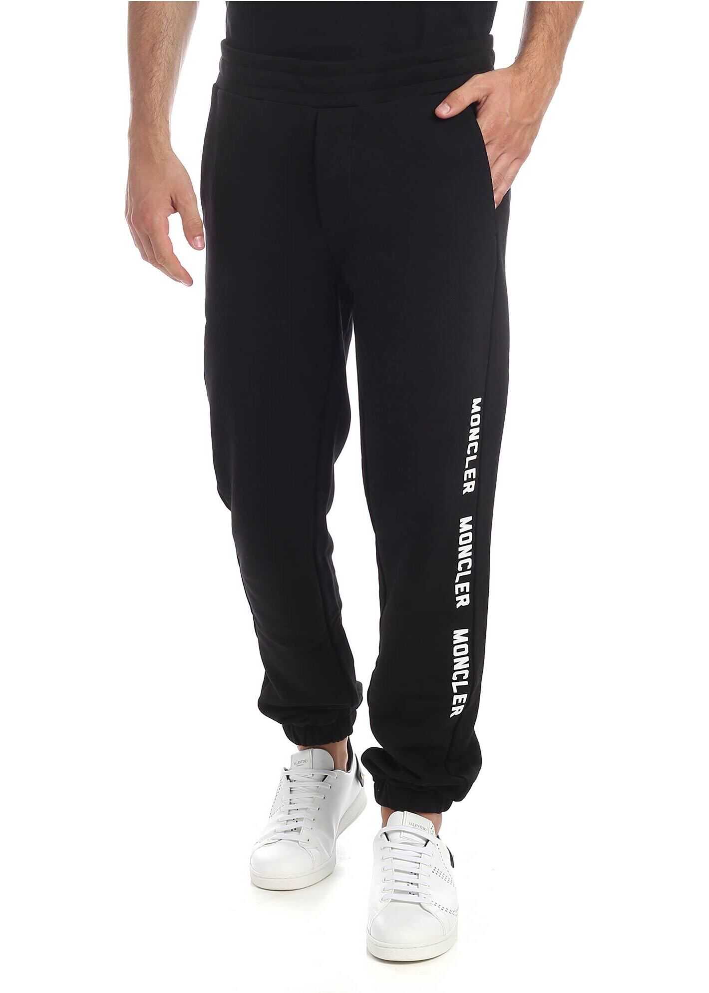Moncler Comfortable Pants In Black Black