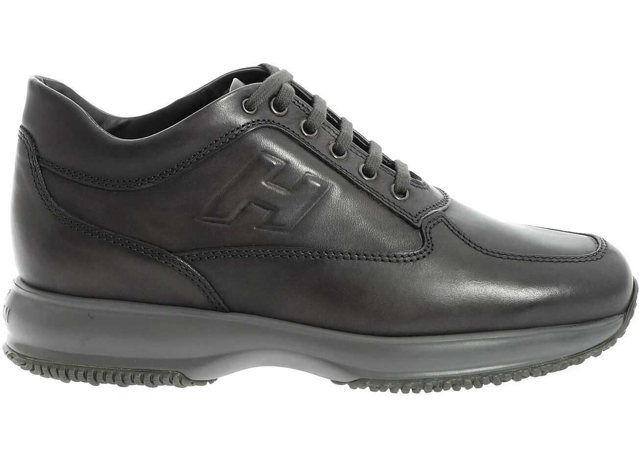 Hogan Interactive Sneakers In Brown Brown