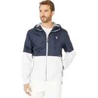 Jachete Hooded Color Block Windbreaker w/ Rib Cuff Barbati