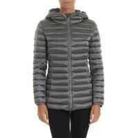 Geci de iarna Place Long Crop Down Jacket In Pearl Grey Femei