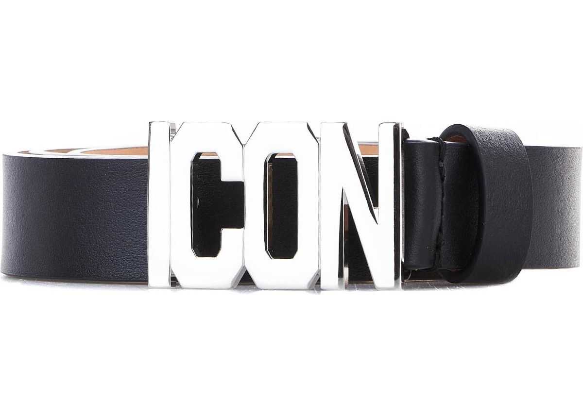 DSQUARED2 Leather belt ICON Black