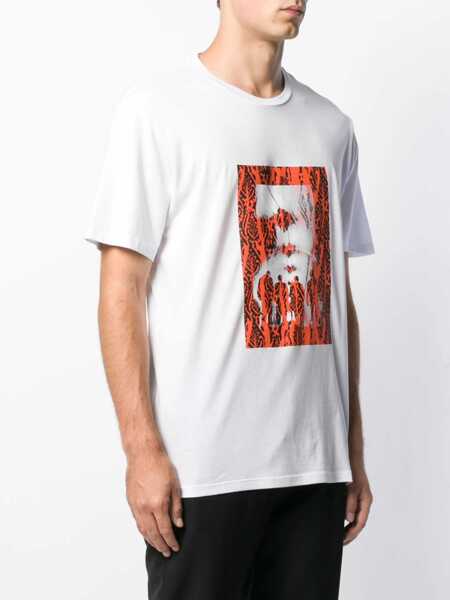 Tricouri Neil Barrett Chaotic Subway T-Shirt WHITE Barbati (BM 6872342) 3