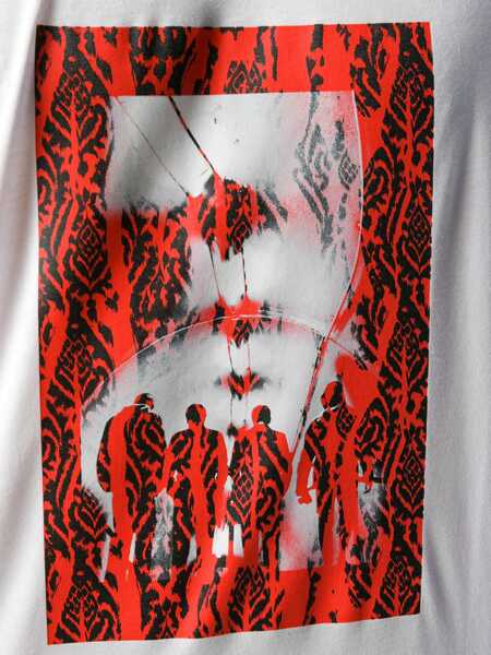 Tricouri Neil Barrett Chaotic Subway T-Shirt WHITE Barbati (BM 6872342) 5