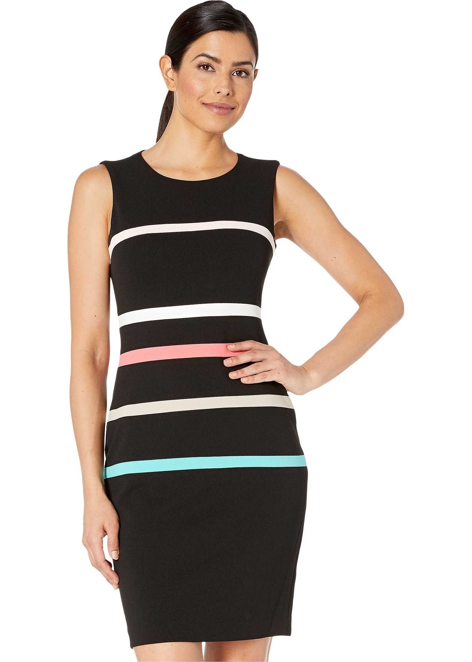 Tommy Hilfiger Stripe Sheath Dress Black