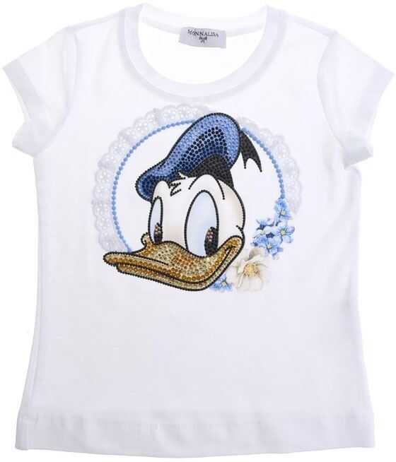 Monnalisa White St. Donald' Duck T-Shirt White