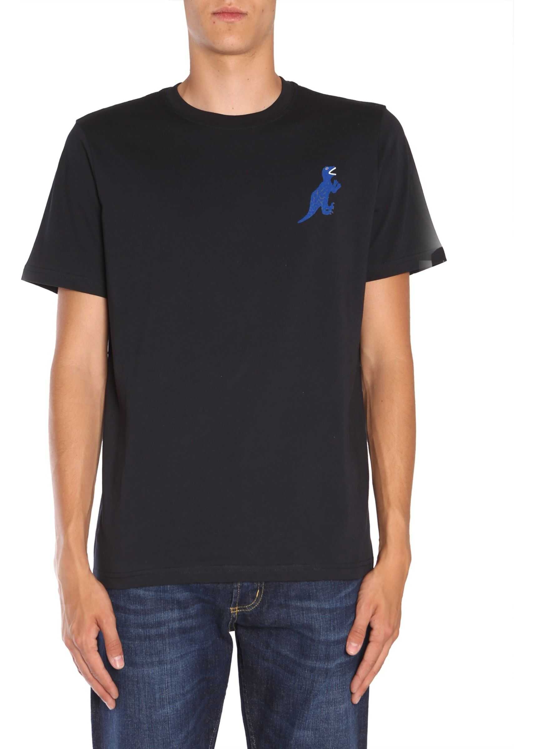 PS by Paul Smith Round Collar T-Shirt BLUE