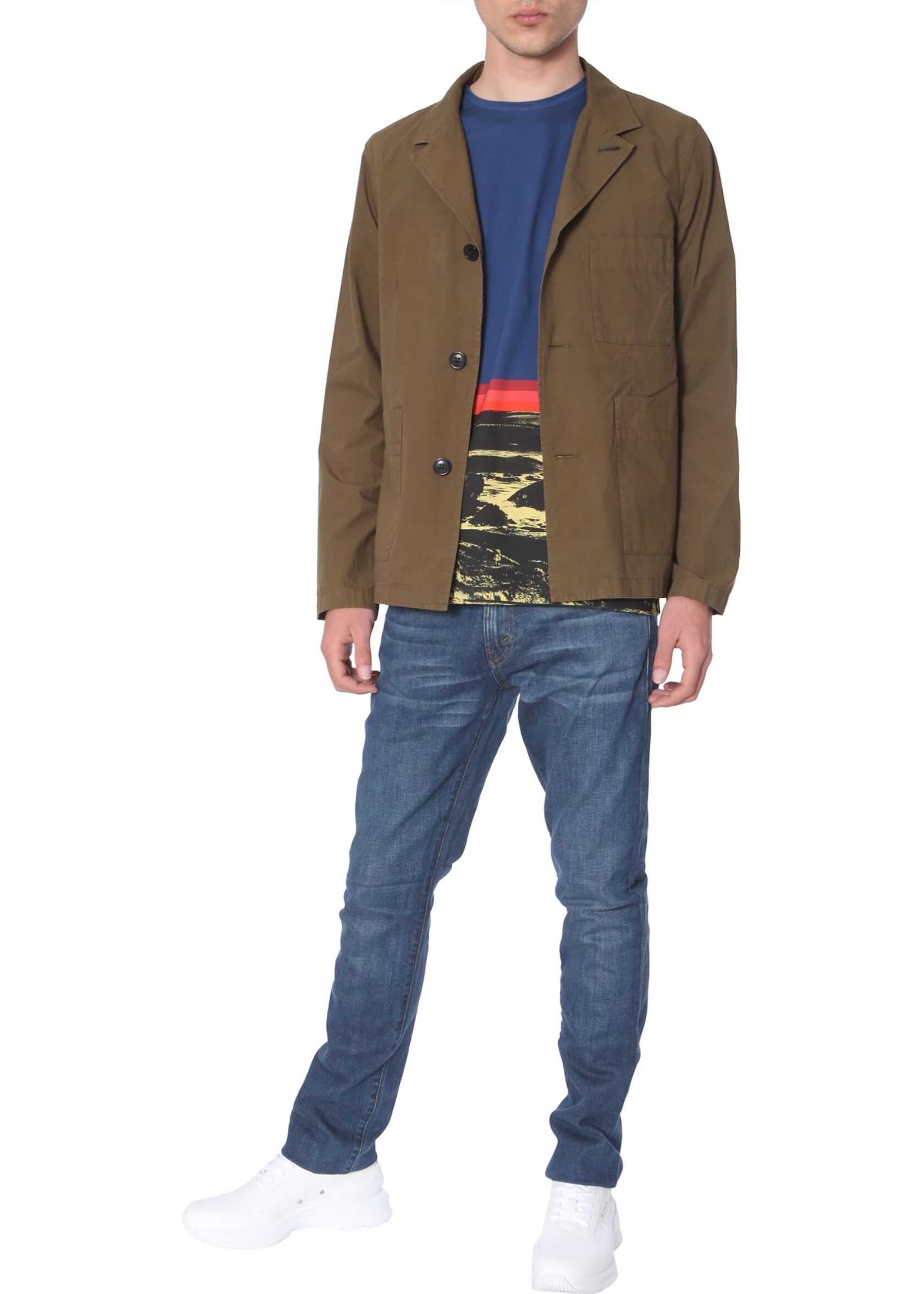 PS by Paul Smith Deconstructed Jacket GREEN