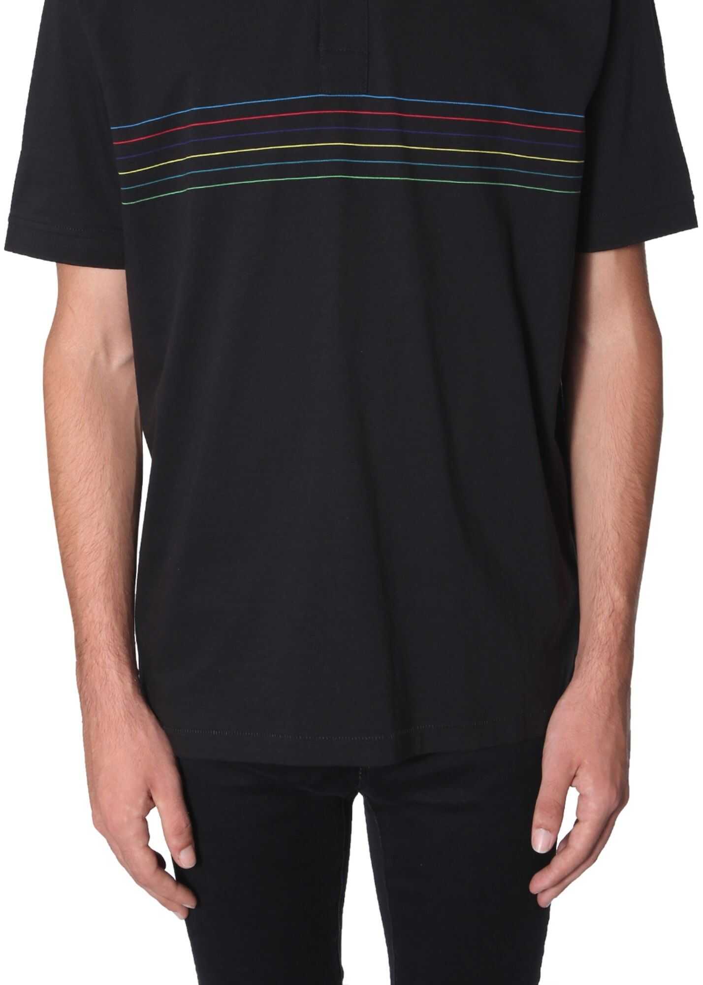 PS by Paul Smith Cotton Jersey Polo Shirt BLACK