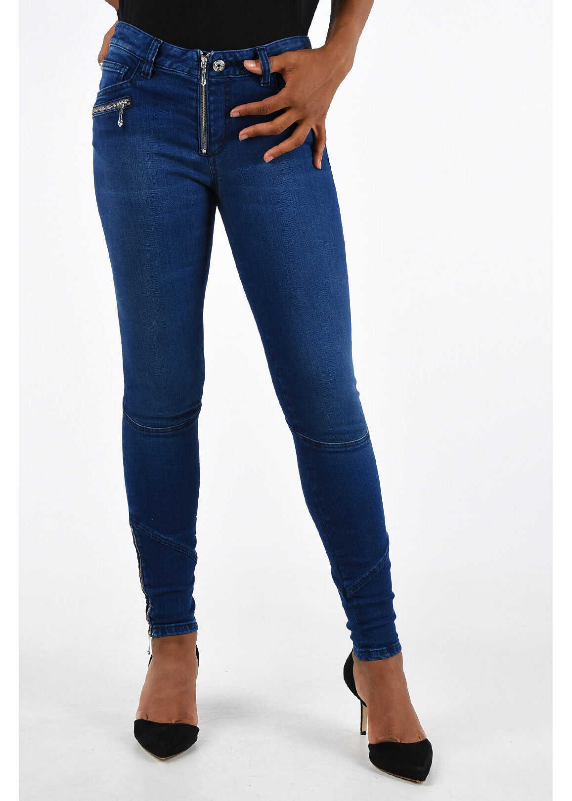 Blug Just Cavalli 11cm Denim Stretch Jeans BLUE