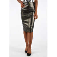 Fuste lungi Faux Leather Skirt Femei