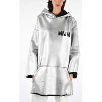 Hanorace MM6 Coated Longline Sweatshirt Femei