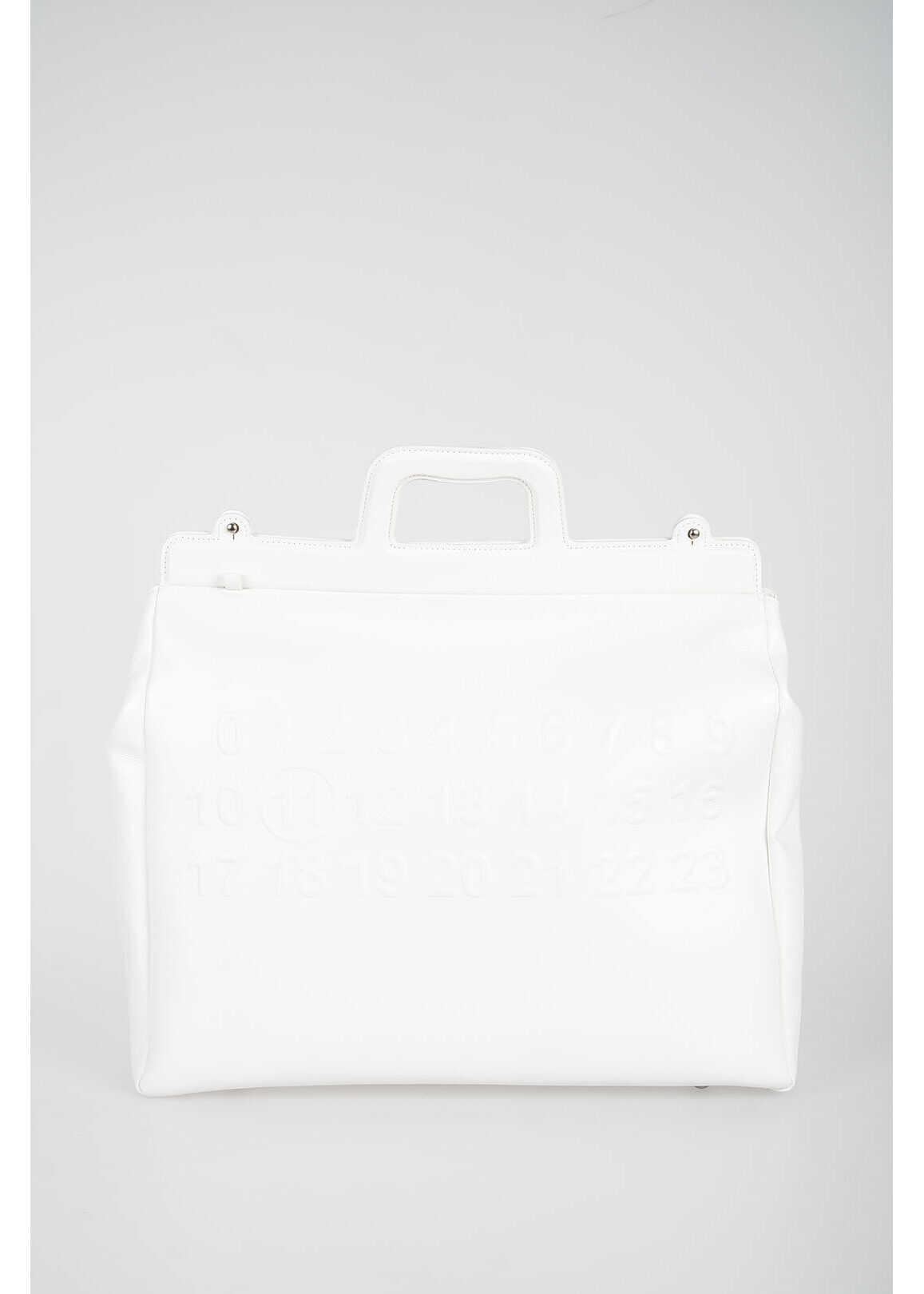 Maison Margiela MM11 Leather Shopping Bag WHITE