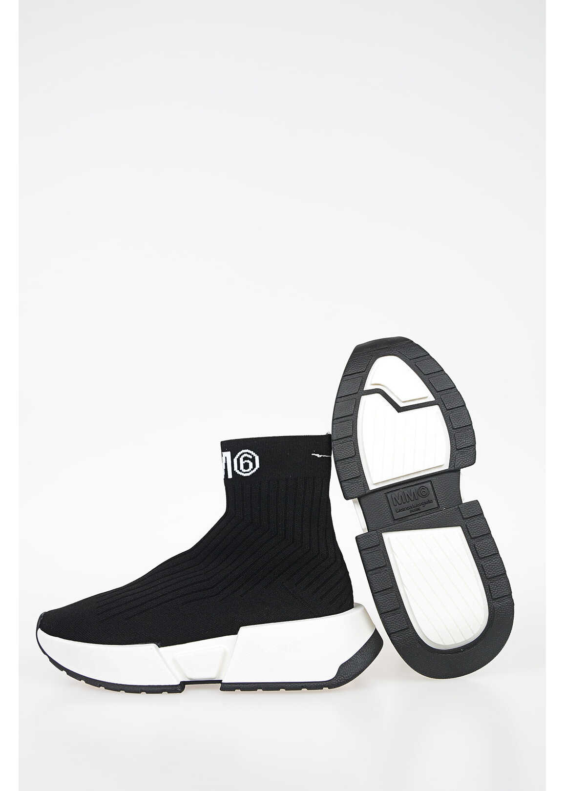 Maison Margiela MM6 Fabric Socks FLARE Sneakers BLACK