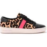 Sneakers Michael Kors Sneaker Michael Kors In Cavallino Animalier E Pelle Nera