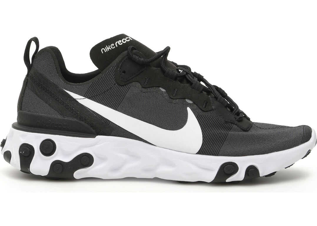 Nike React Element 55 Sneakers BLACK WHITE