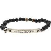 Bratari Skull Bracelet With Agate Beads Barbati