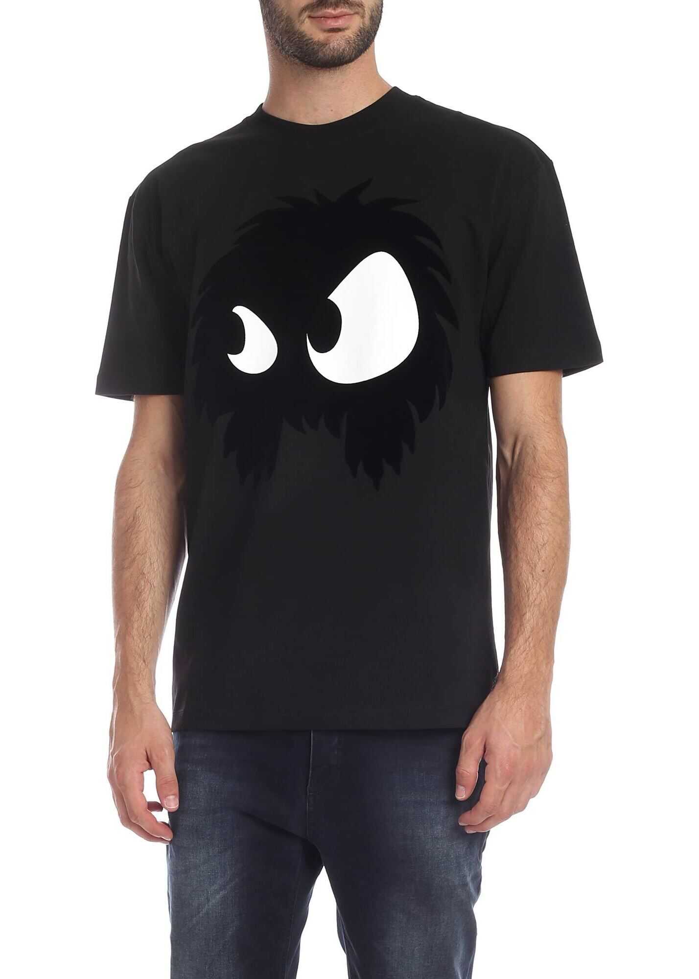 MCQ Alexander McQueen Monstrer Printed T-Shirt In Black Black