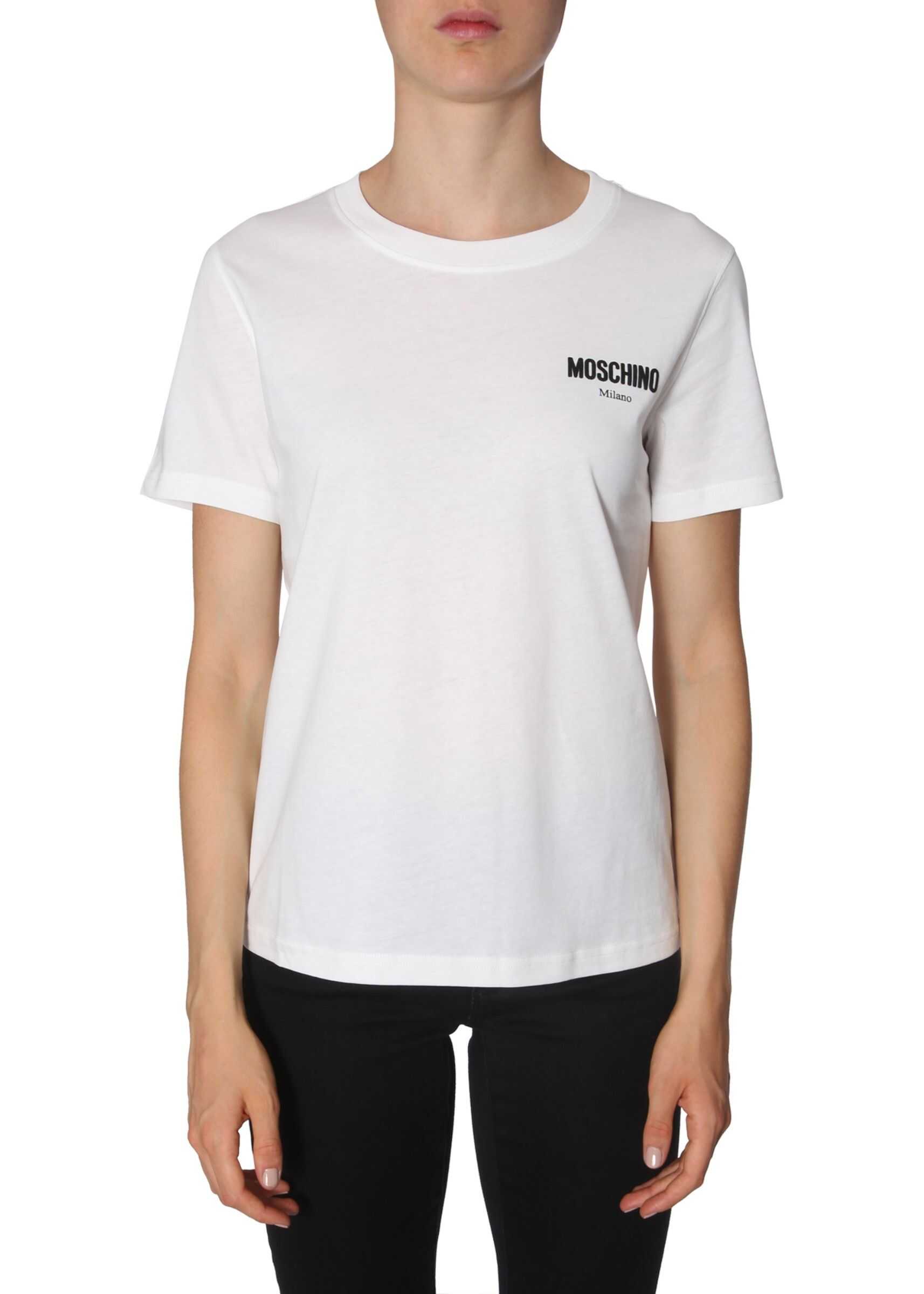 Moschino Round Neck T-Shirt WHITE