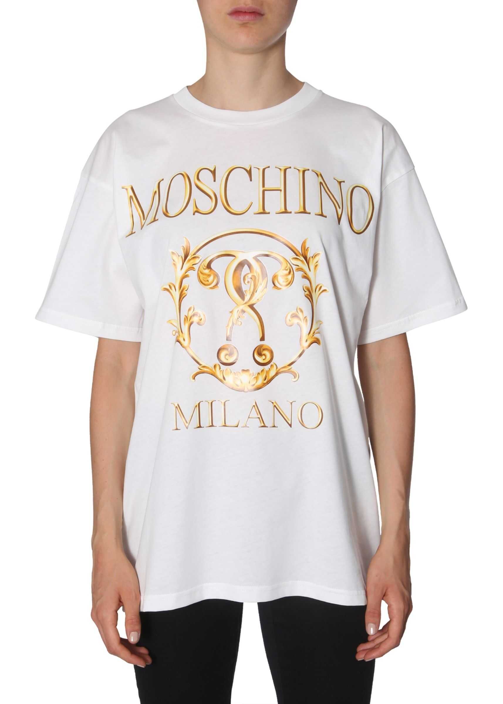 Moschino Round Neck T-Shirt WHITE