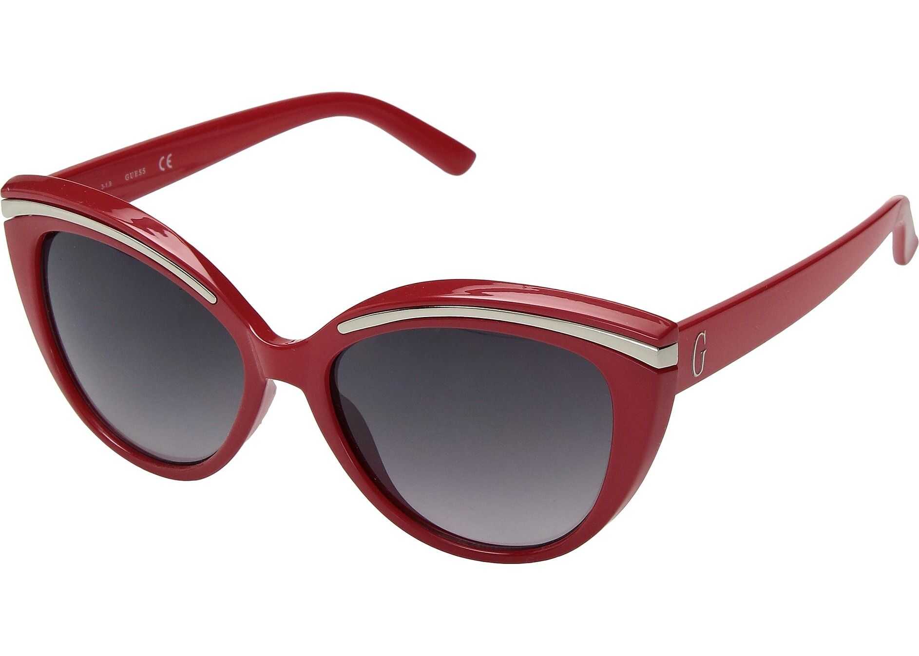 GUESS GF0357 Shiny Red/Smoke Mirror