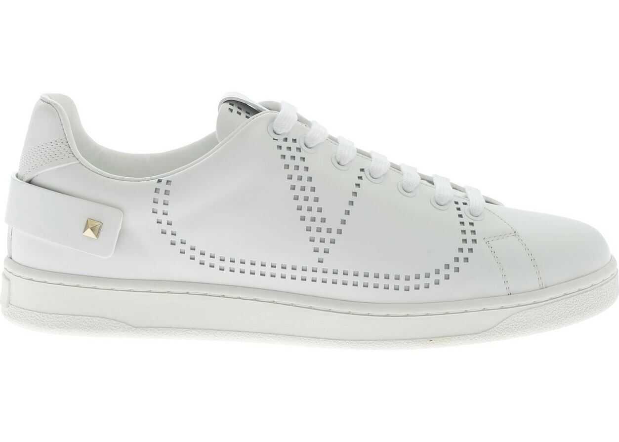 Valentino Garavani Backnet Sneakers In White White