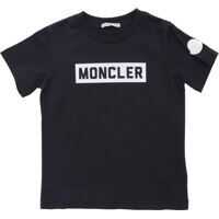 Tricouri Midnight Blue T-Shirt With Moncler Print Baieti