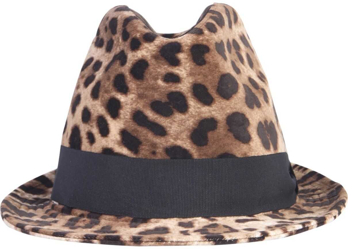 Dolce & Gabbana Leopard Printed Hat ANIMALIER