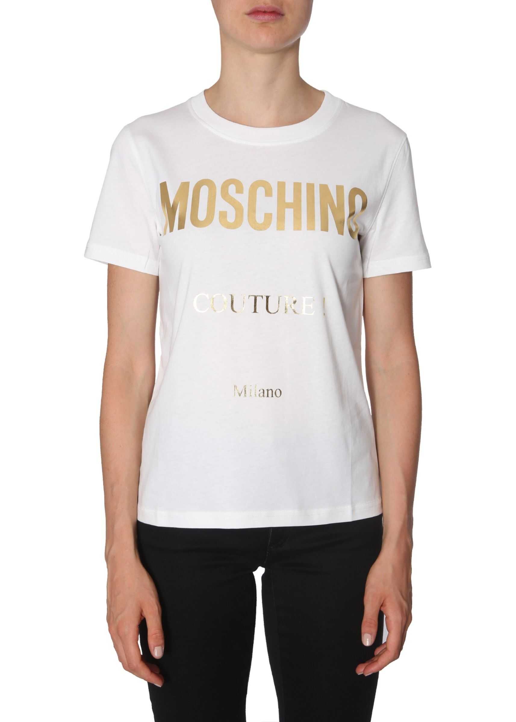 Moschino Round Neck T-Shirt WHITE