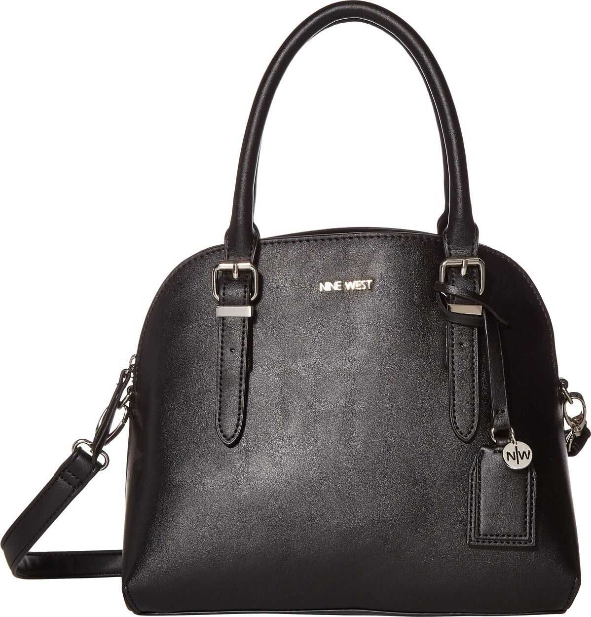 Nine West Carrigan Dome Satchel Black 1