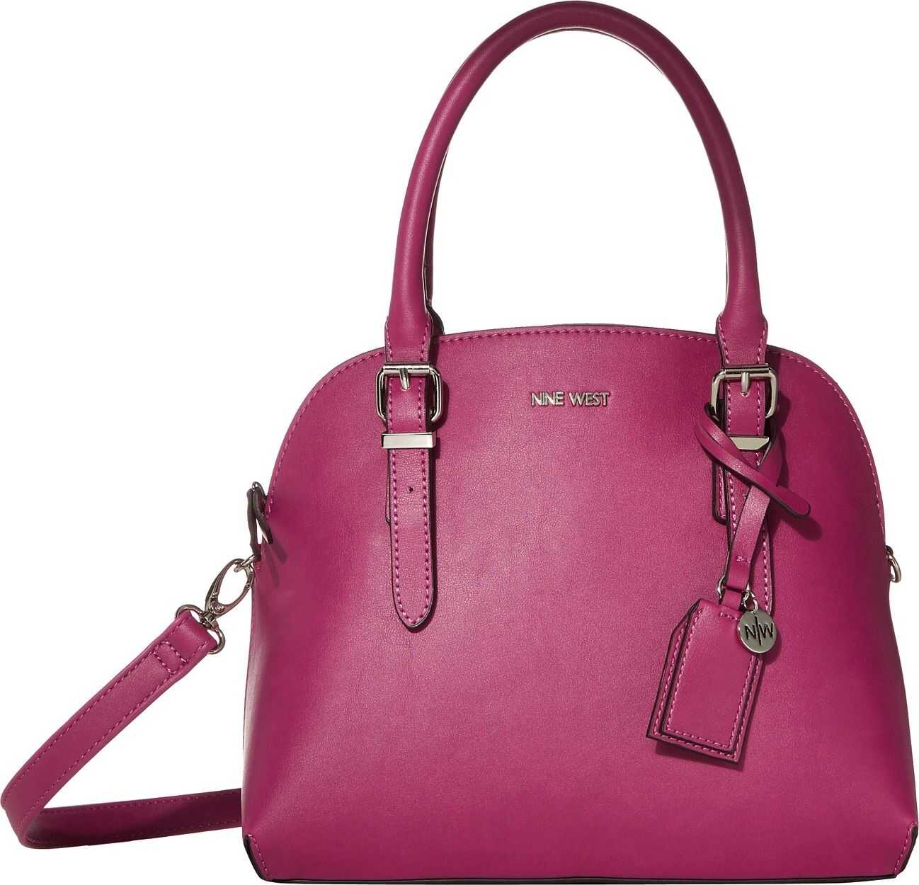 Nine West Carrigan Dome Satchel Magenta