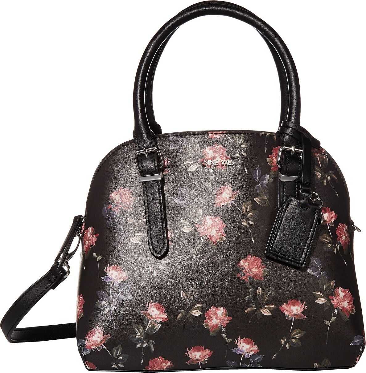 Nine West Carrigan Dome Satchel Black Multi 1