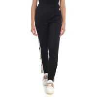 Pantaloni de trening Moncler Black Trousers With White And Golden Bands