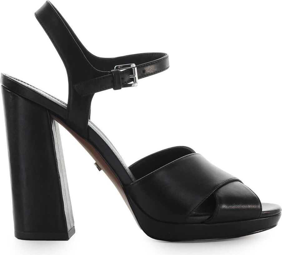 Michael Kors Leather Sandals BLACK
