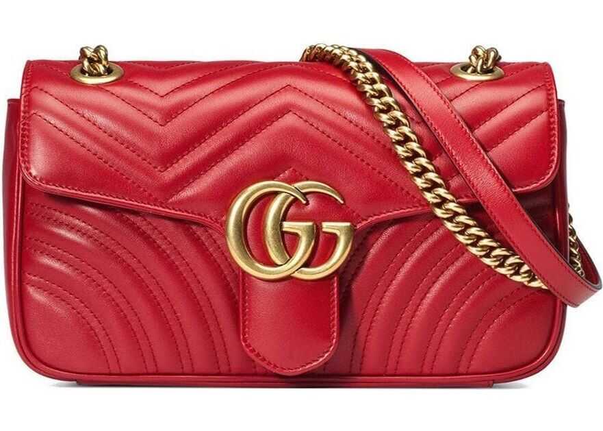 Gucci Leather Shoulder Bag RED