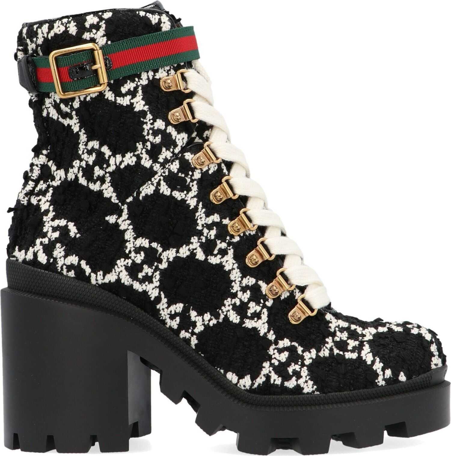 Gucci Wool Ankle Boots BLACK