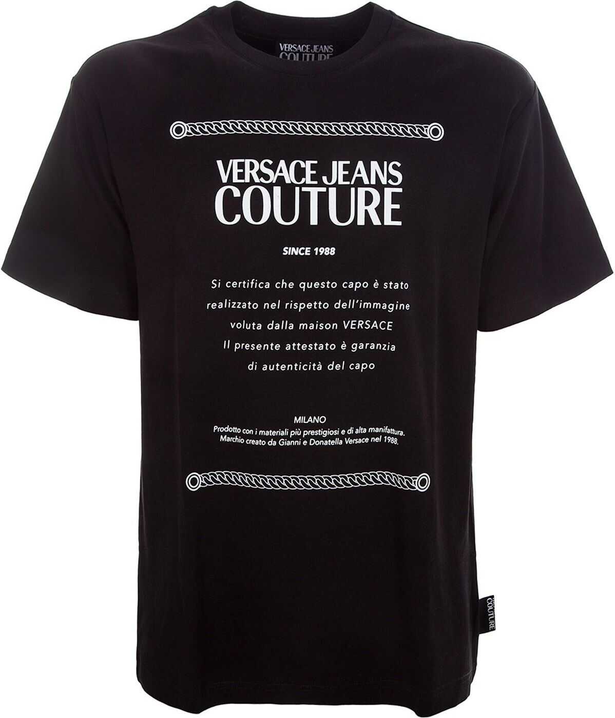 Versace Jeans Cotton T-Shirt BLACK