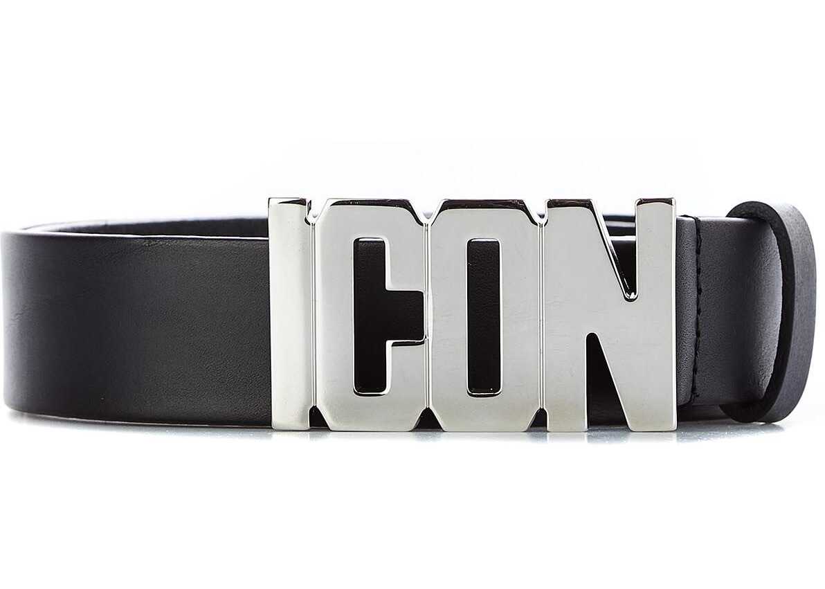 DSQUARED2 Leather Belt BLACK