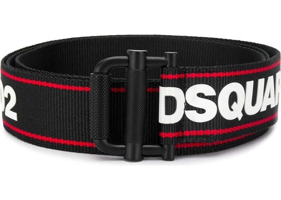 DSQUARED2 Synthetic Fibers Belt BLACK