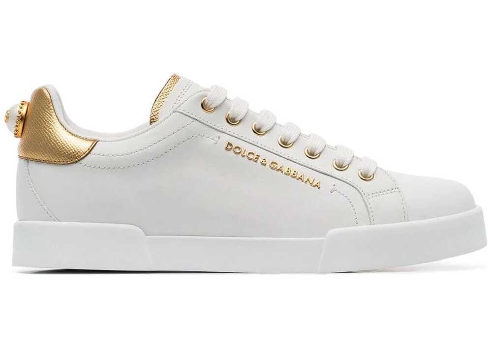 Dolce & Gabbana Leather Sneakers WHITE