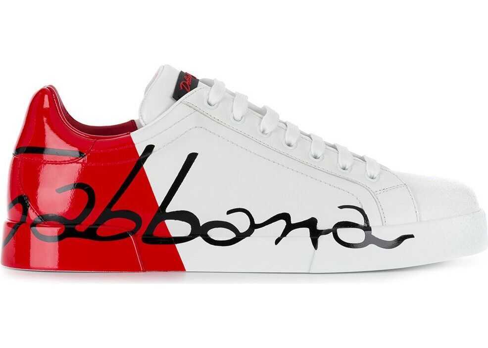 Dolce & Gabbana Leather Sneakers WHITE