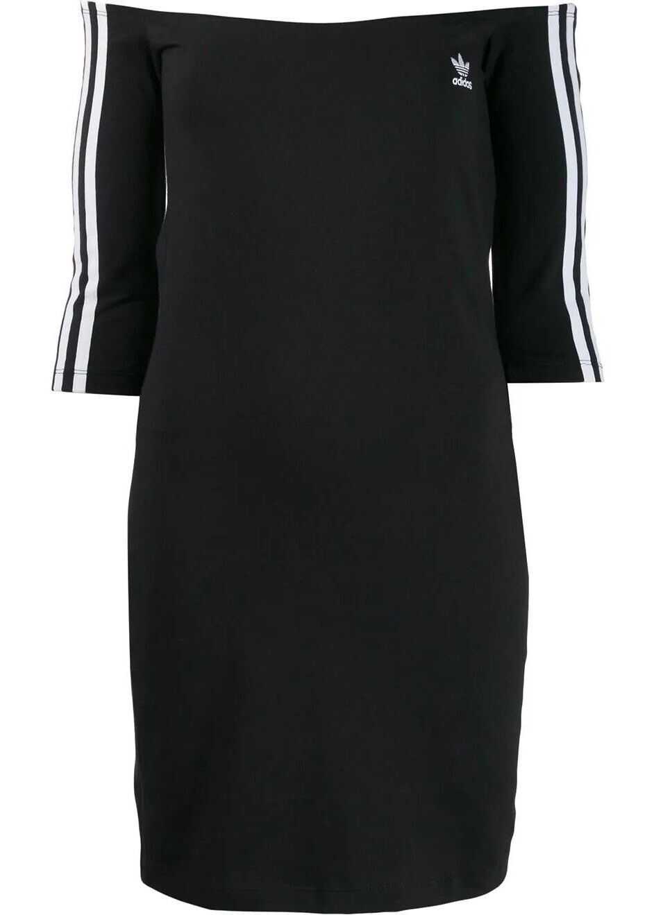 adidas Off-the-Shoulder Dress BLACK