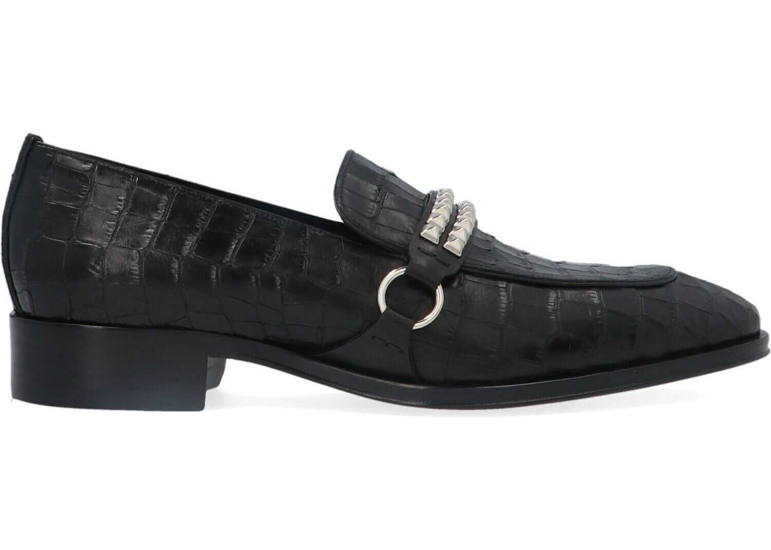 Giuseppe Zanotti Leather Loafers BLACK