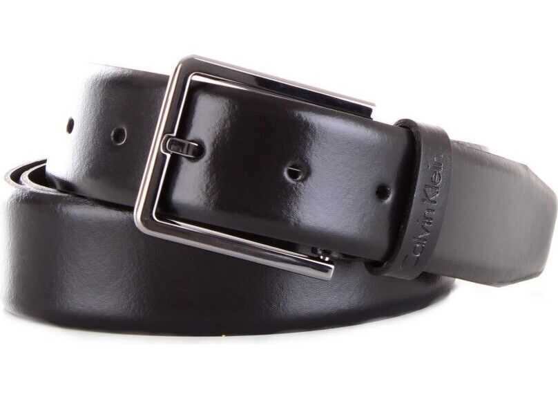 Calvin Klein Leather Belt BLACK