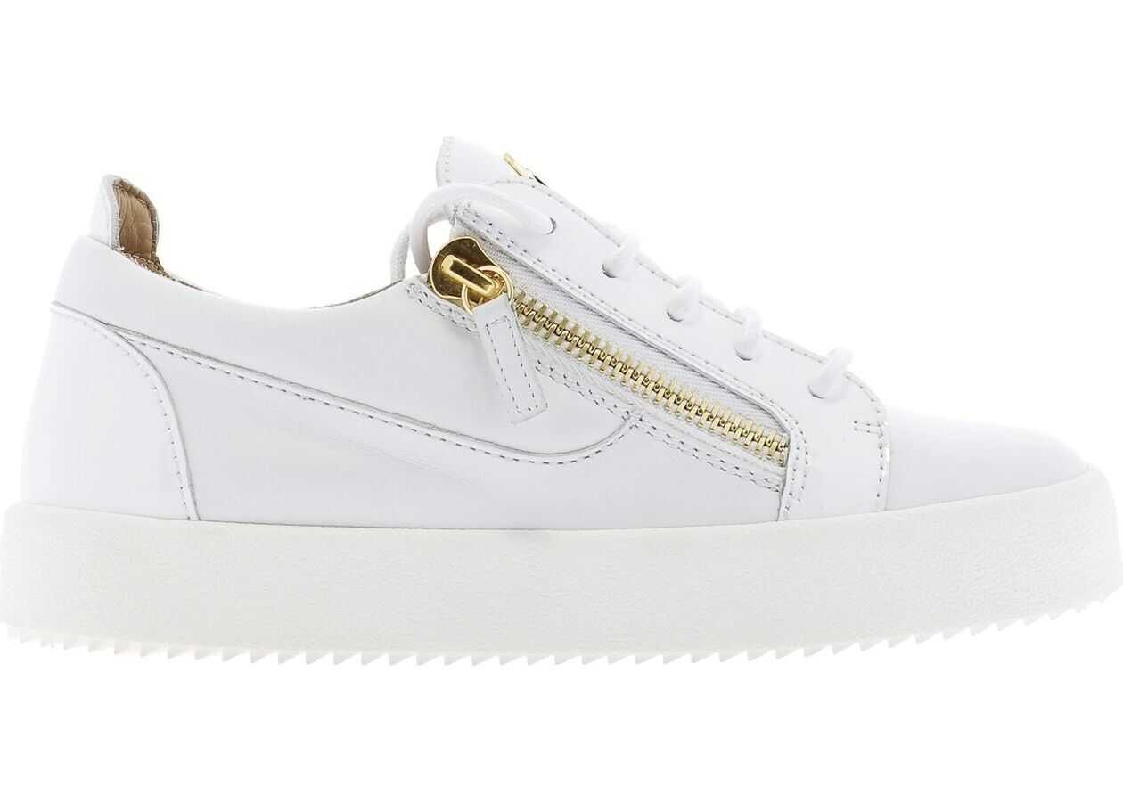 Giuseppe Zanotti Leather Sneakers WHITE
