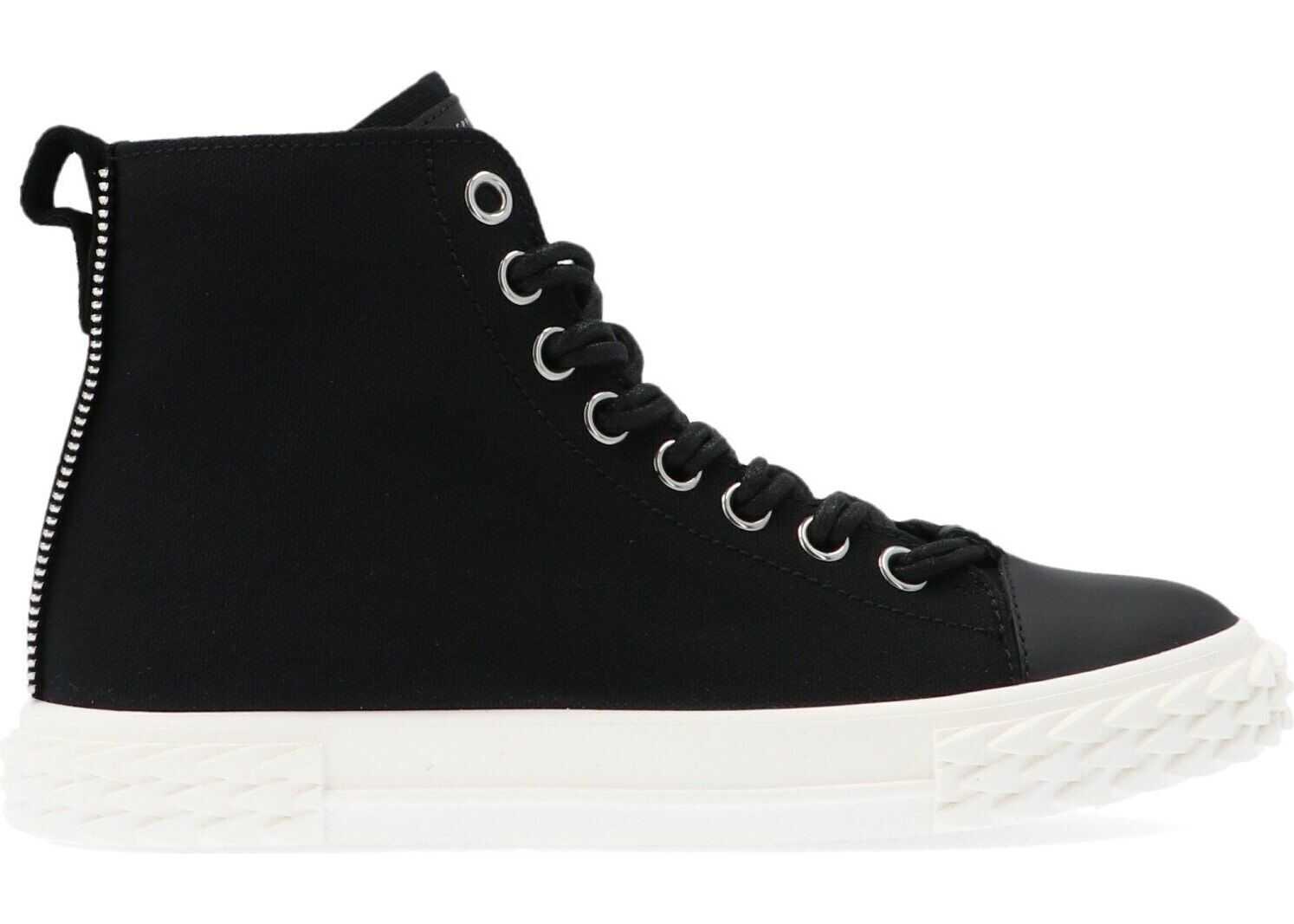 Giuseppe Zanotti Suede Hi Top Sneakers BLACK