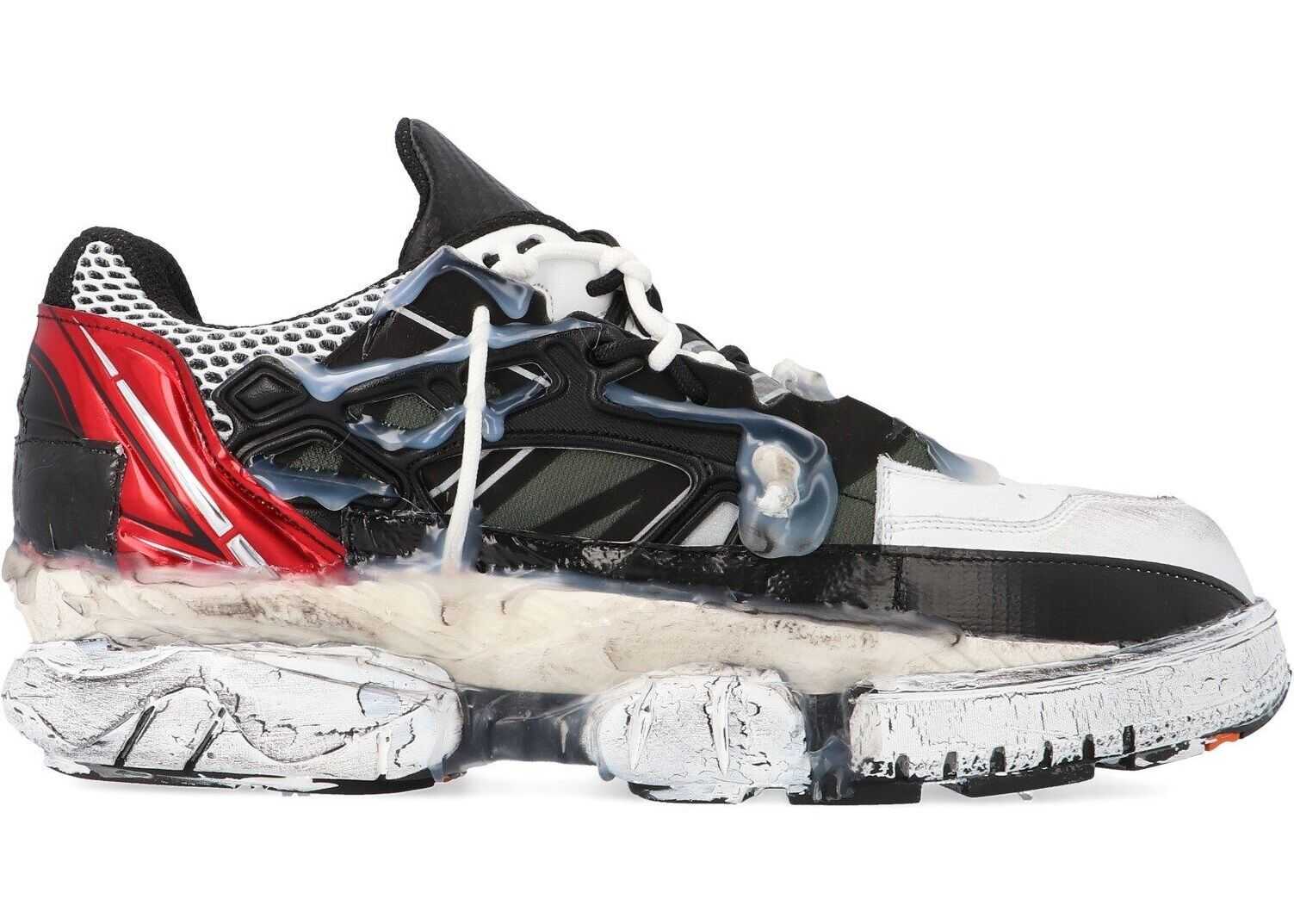 Maison Margiela Leather Sneakers BLACK