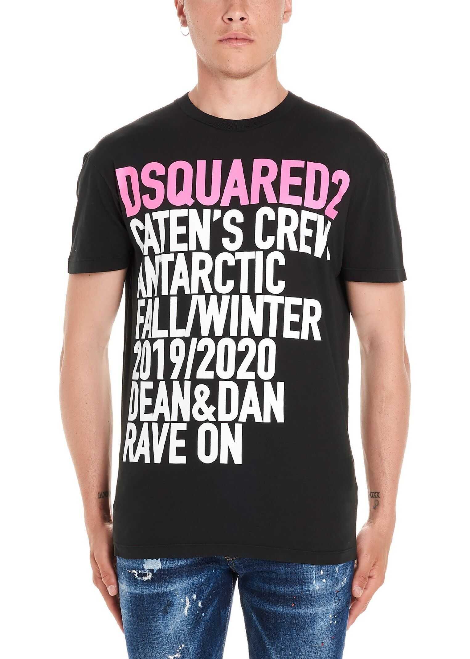 DSQUARED2 Cotton T-Shirt BLACK