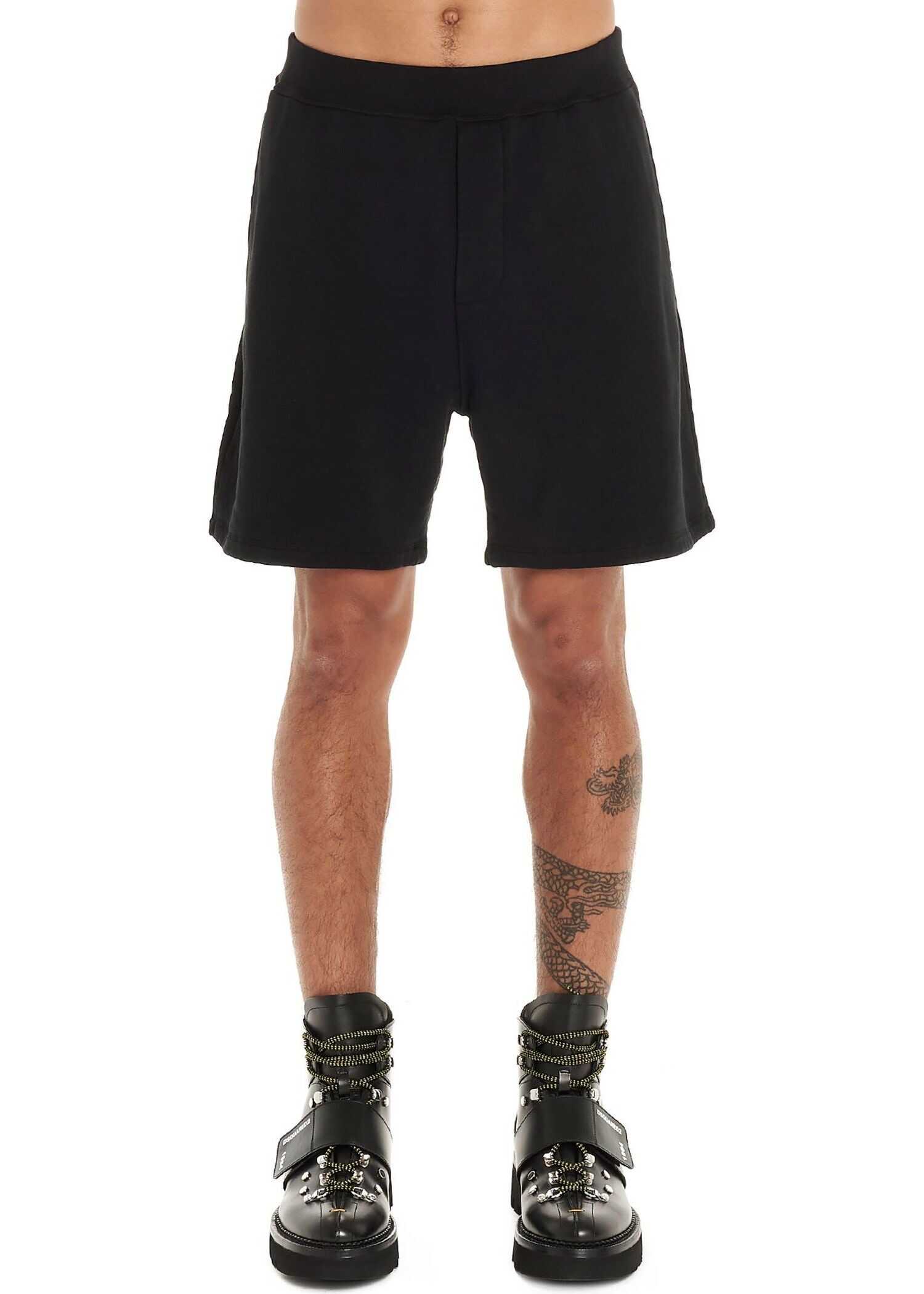 DSQUARED2 Cotton Shorts BLACK