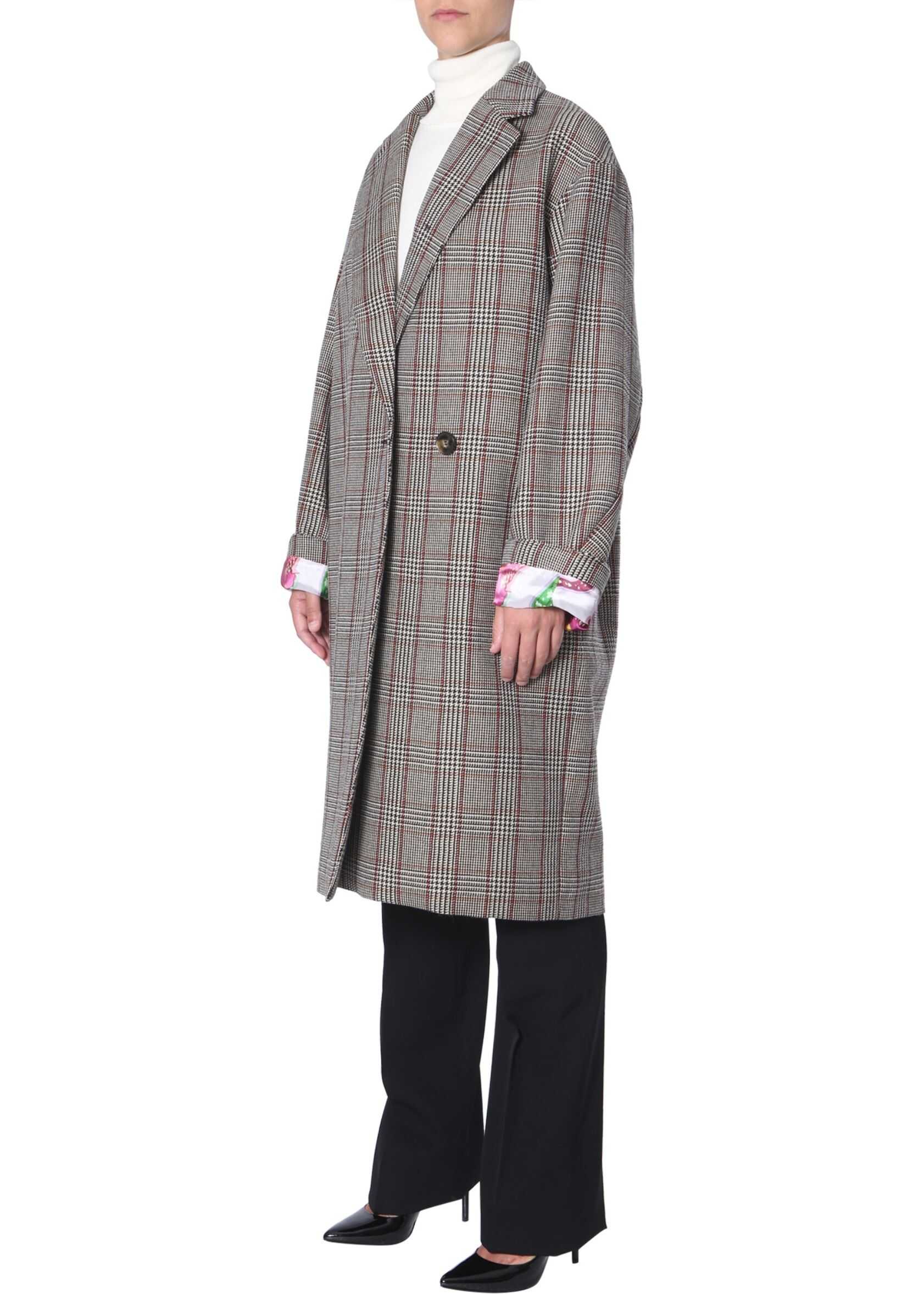 adidas by Stella McCartney Checked Coat BLACK