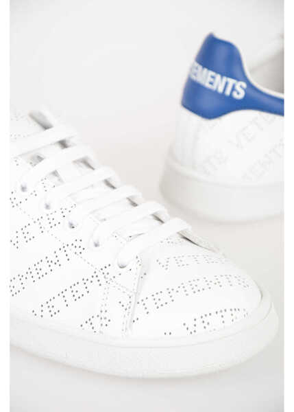 Sneakers Vetements All-Over Perforated Logo Leather Sneakers White Femei (BM 6923231) 2